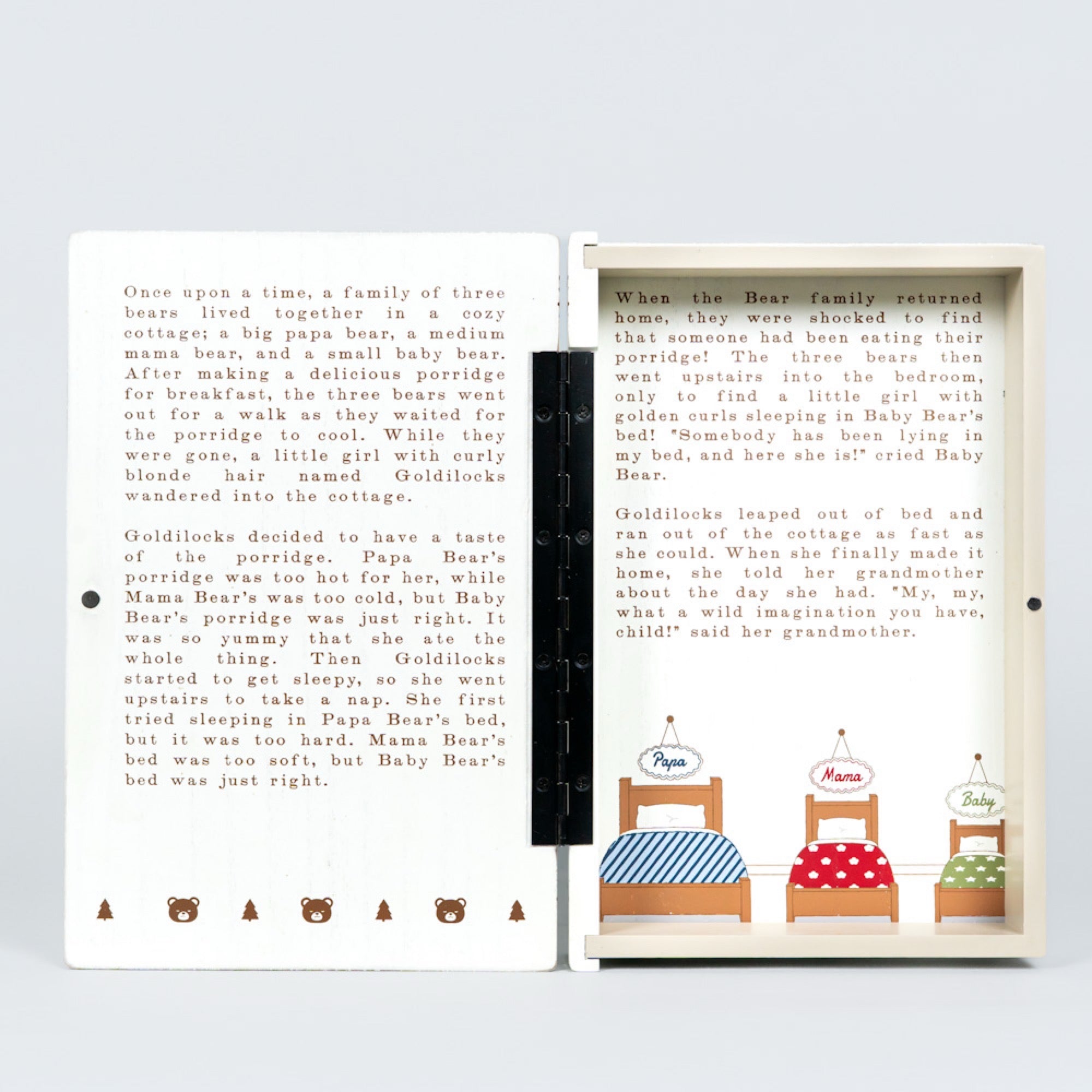 Goldilocks & Three Bears Woodland Storybook Gift Set