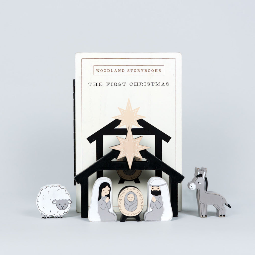 THE  FIRST CHRISTMAS (Nativity) Woodland Storybook Gift Set