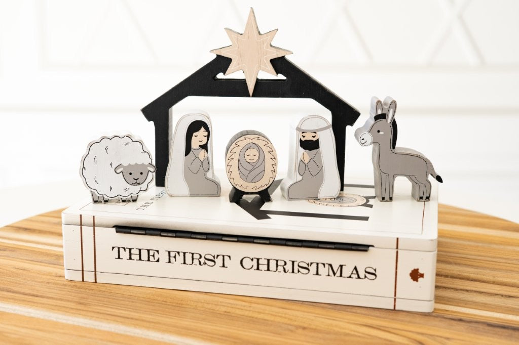 THE  FIRST CHRISTMAS (Nativity) Woodland Storybook Gift Set