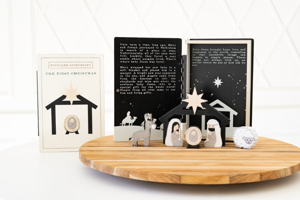 THE  FIRST CHRISTMAS (Nativity) Woodland Storybook Gift Set