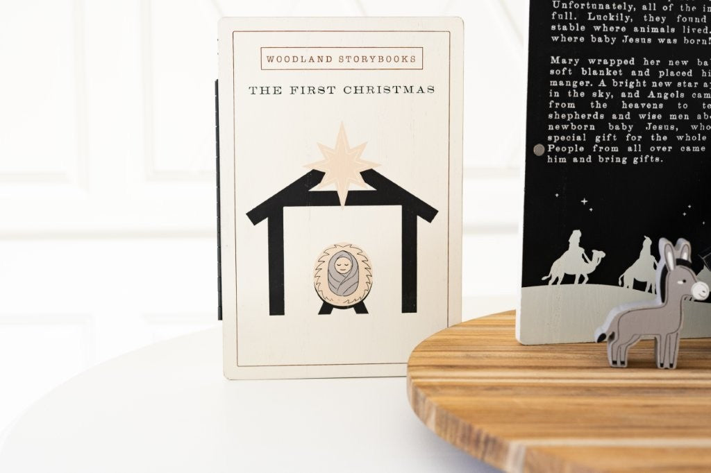 THE  FIRST CHRISTMAS (Nativity) Woodland Storybook Gift Set